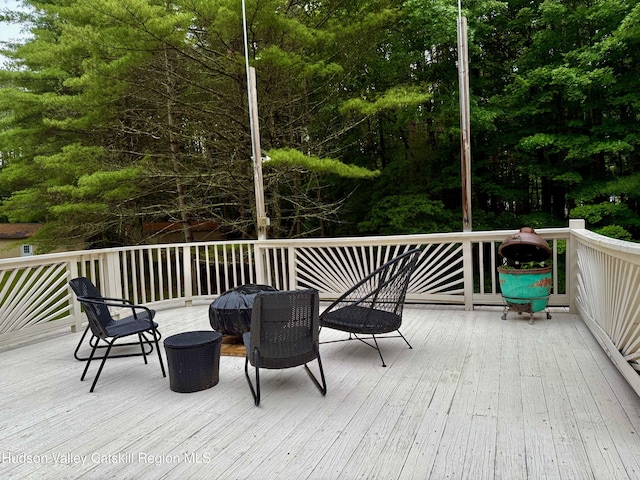 927 Queens Hwy, Accord, NY 12404 - view of wooden deck