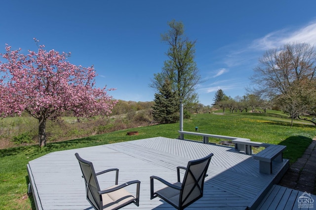 1536 State Route 213, Marbletown, NY 12440 - wooden deck with a yard