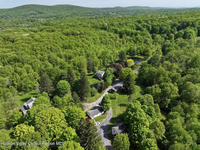 420 Crescent Ave, Highland, NY 12528 - aerial overview of property's location with a heavily wooded area