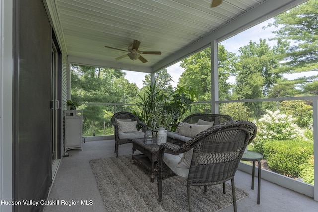 157 Hillside Ter, Kingston, NY 12401 - sunroom / solarium with ceiling fan