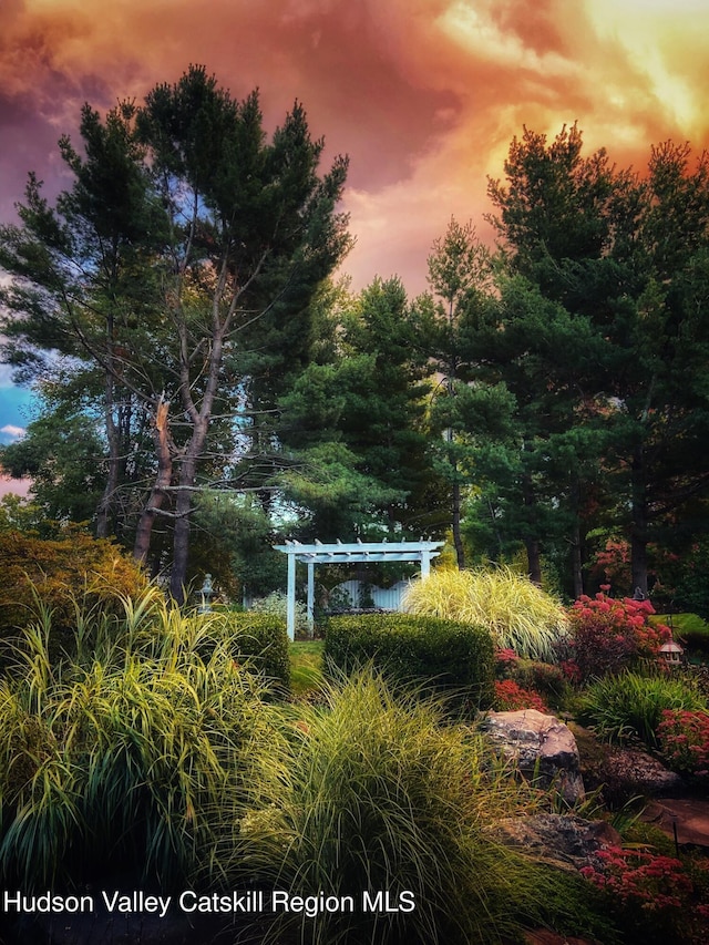 157 Hillside Ter, Kingston, NY 12401 - view of yard at dusk
