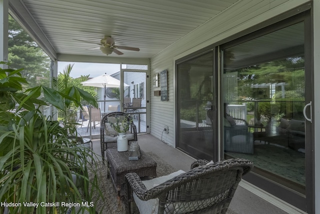 157 Hillside Ter, Kingston, NY 12401 - view of patio with ceiling fan