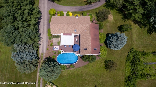 803 County Route 27, Ancram, NY 12502 - aerial view of property and surrounding area with a pool