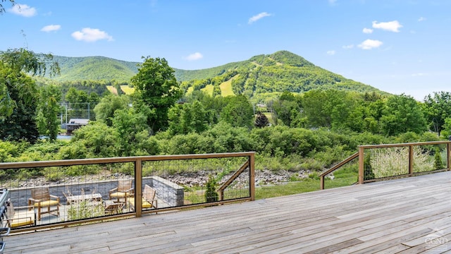 7717 Main St, Hunter, NY 12442 - mountain view with a heavily wooded area