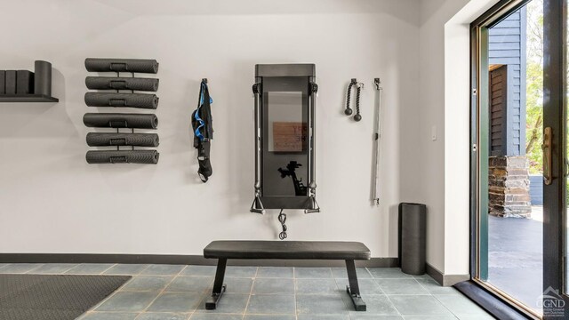 7717 Main St, Hunter, NY 12442 - workout area featuring baseboards