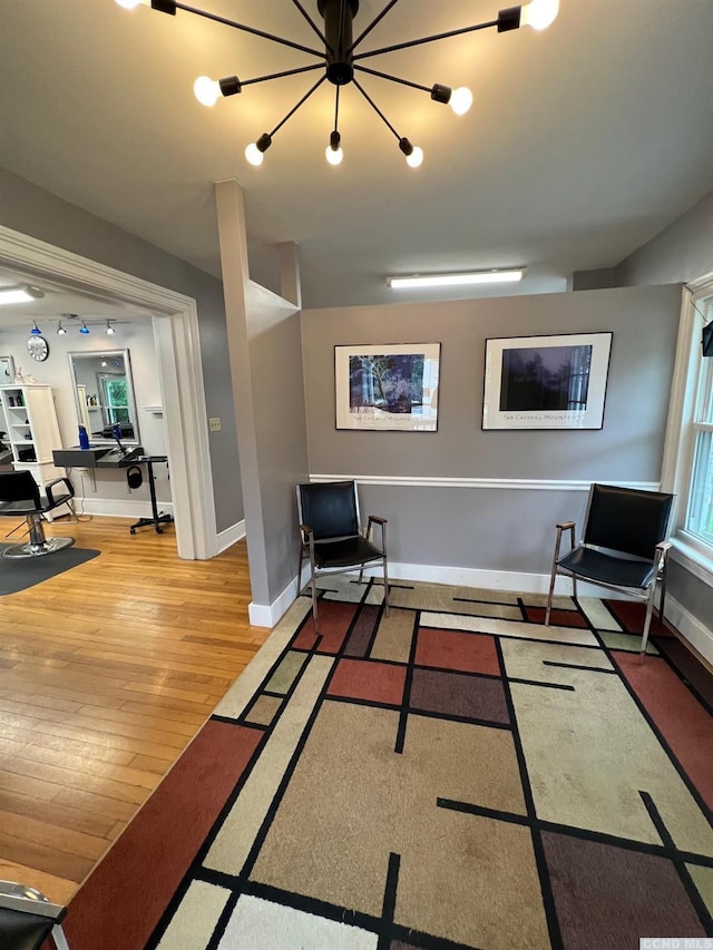 3652 Rte 67, Freehold, NY 12431 - sitting room featuring wood finished floors and an office area