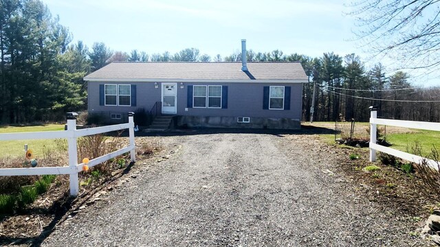 76 Gibson Rd, Durham, NY 12423 - view of front of house featuring driveway and fence