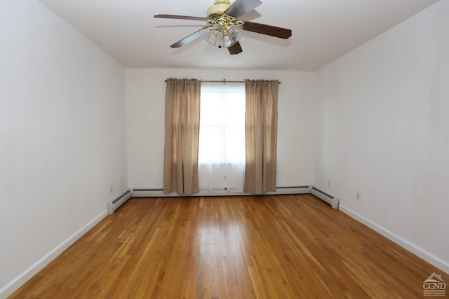147 Skyview, Greenville, NY 12083 - unfurnished room with light wood-style floors, ceiling fan, and baseboards