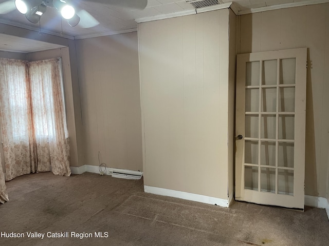 63 Gill St, Kingston, NY 12401 - carpeted empty room with a ceiling fan and baseboards