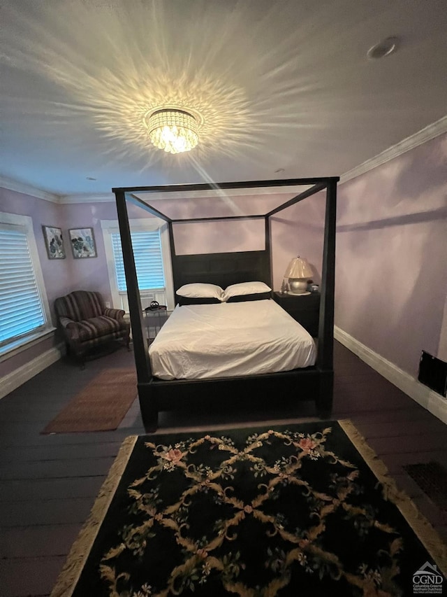 15 N Warren St, Athens, NY 12015 - bedroom featuring wood finished floors, crown molding, and baseboards