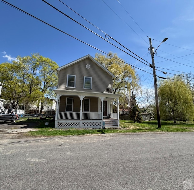 15 N Warren St, Athens, NY 12015 - view of front of property featuring a porch