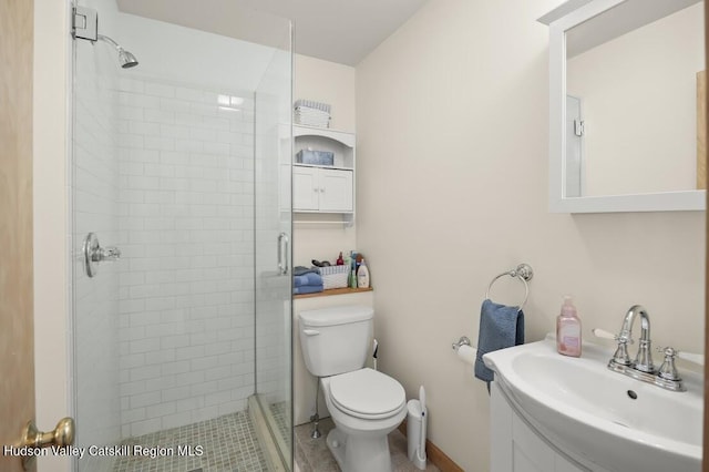 16 Wang Dr, Copake, NY 12516 - full bathroom featuring a shower stall and vanity
