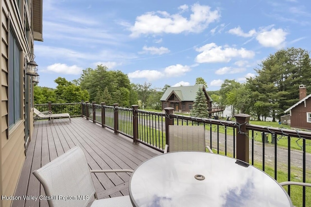 16 Wang Dr, Copake, NY 12516 - deck with outdoor dining space