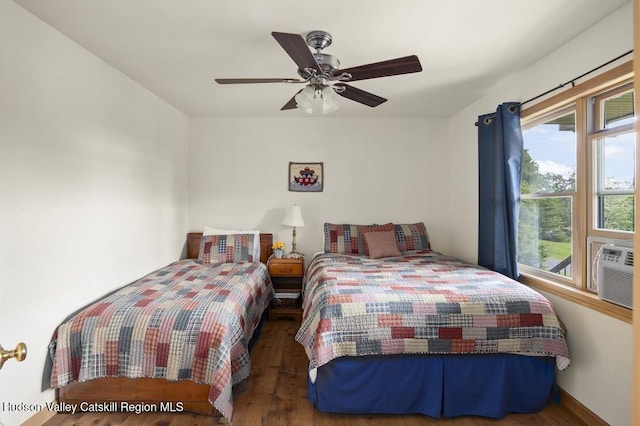 16 Wang Dr, Copake, NY 12516 - bedroom featuring wood finished floors and ceiling fan