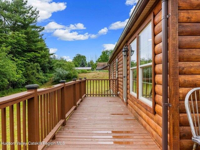 719 Allen Teator Rd, Durham, NY 12469 - view of wooden deck