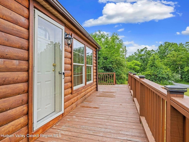 719 Allen Teator Rd, Durham, NY 12469 - view of wooden deck