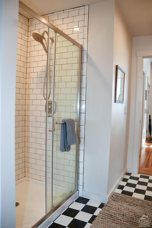 17-23 Linden St, Pittsfield, MA 01201 - bathroom with tile patterned floors and a shower stall