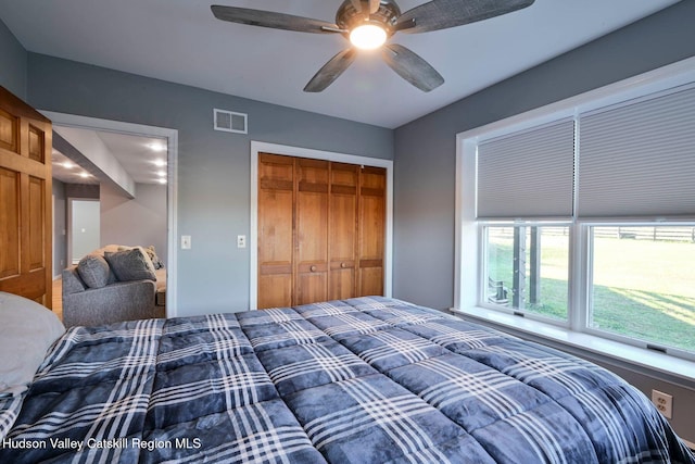 339-345 Jessup Rd, Florida, NY 10921 - bedroom featuring a closet and ceiling fan