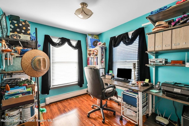 339-345 Jessup Rd, Florida, NY 10921 - office space with baseboard heating and wood finished floors