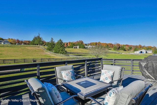 339-345 Jessup Rd, Florida, NY 10921 - wooden deck with a view of countryside