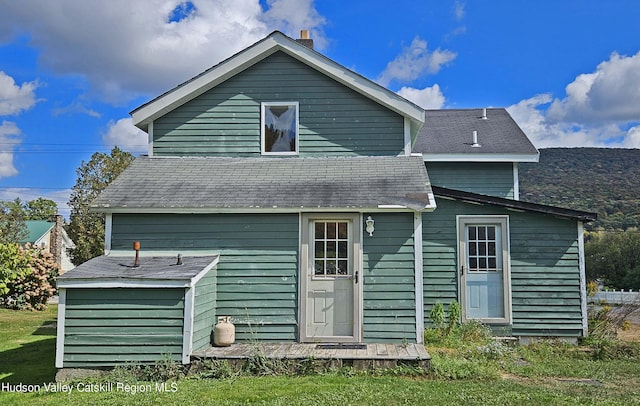 view of back of property