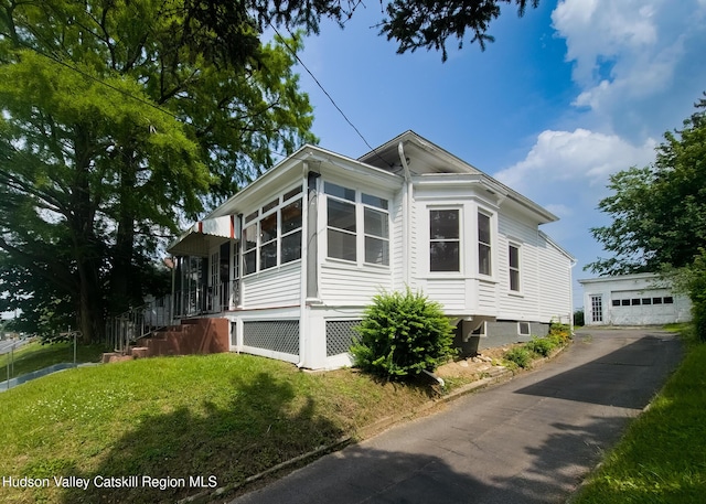 40 Fairview Ave, Hudson, NY 12534 - view of home's exterior with an outdoor structure and a yard