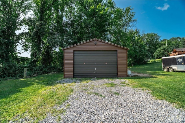  - view of detached garage