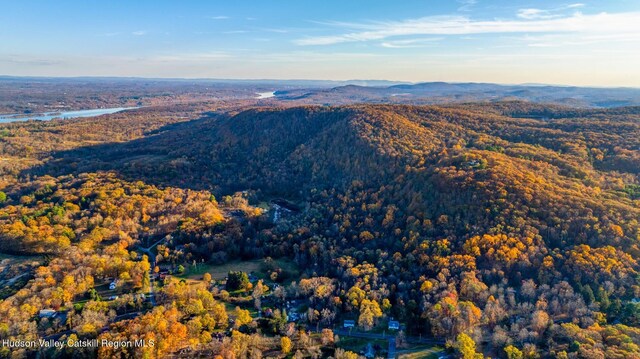 aerial view featuring a mountain view