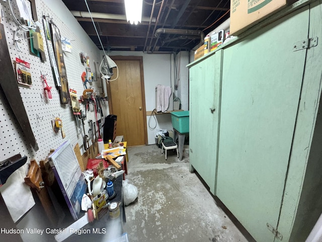 258 Watson Hollow Rd, West Shokan, NY 12494 - unfinished below grade area featuring a workshop area