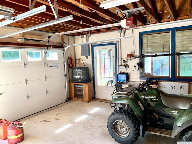 160 Willowbrook Rd, Hudson, NY 12534 - garage with electric panel and a garage door opener
