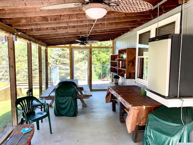 160 Willowbrook Rd, Hudson, NY 12534 - sunroom featuring a ceiling fan and plenty of natural light