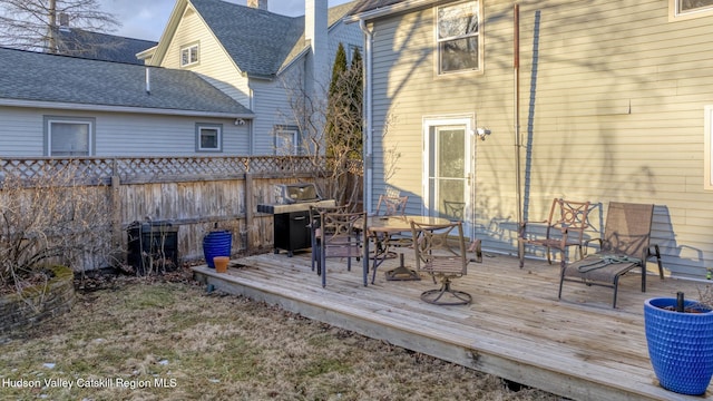 view of wooden terrace