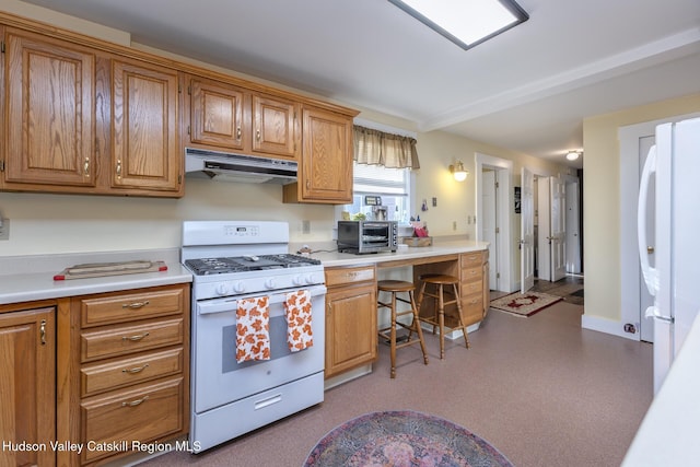 kitchen featuring white appliances