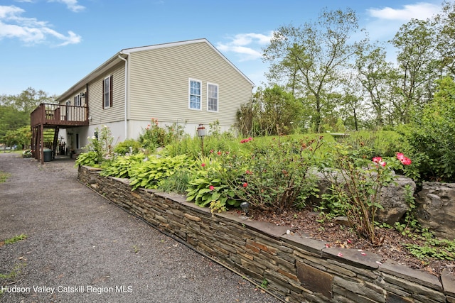 199 Echo Hill Rd, Saugerties, NY 12477 - view of property exterior featuring a deck