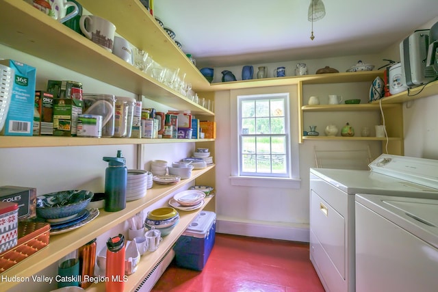 1250 County Route 351, Rensselaerville, NY 12147 - washroom featuring separate washer and dryer