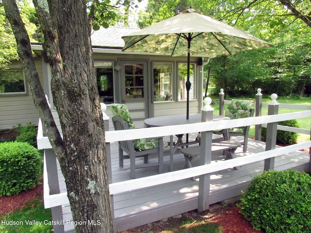 70 Watson Hollow Rd, West Shokan, NY 12494 - deck with outdoor dining area