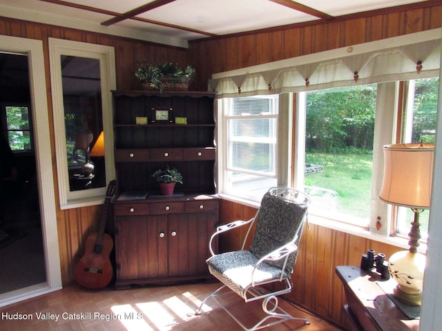 70 Watson Hollow Rd, West Shokan, NY 12494 - living area featuring wood walls