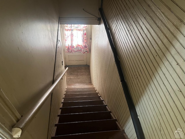 view of stairway