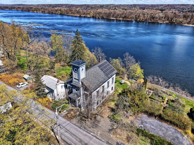 380 Main St, New Baltimore, NY 12124 - drone / aerial view of a nearby body of water and a forest