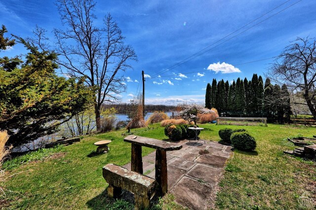 380 Main St, New Baltimore, NY 12124 - view of green lawn with a fire pit