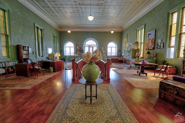380 Main St, New Baltimore, NY 12124 - community lobby with crown molding and an ornate ceiling