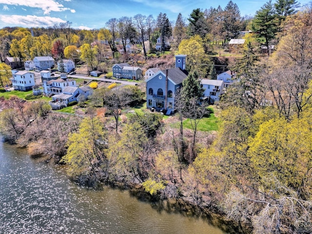 380 Main St, New Baltimore, NY 12124 - aerial view of a tree filled landscape and a nearby body of water