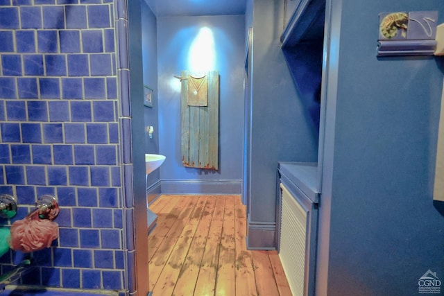 380 Main St, New Baltimore, NY 12124 - full bath with wood-type flooring and baseboards