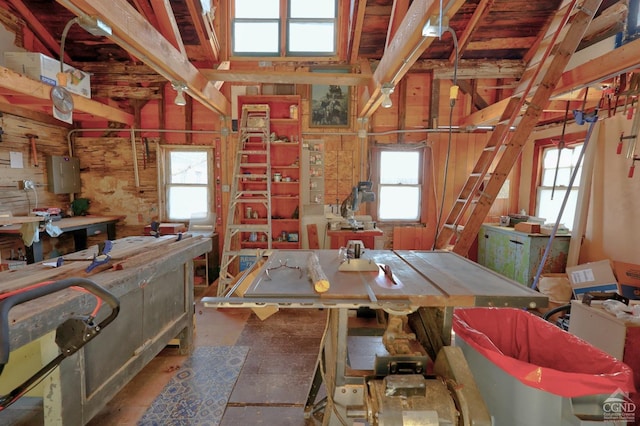 380 Main St, New Baltimore, NY 12124 - miscellaneous room with a workshop area and plenty of natural light