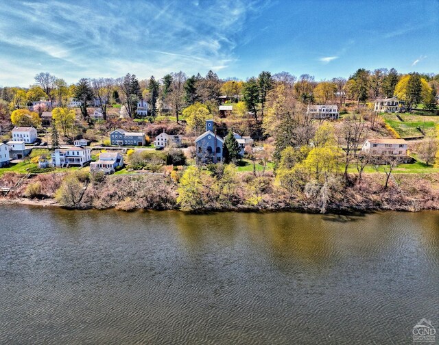 380 Main St, New Baltimore, NY 12124 - drone / aerial view of a nearby body of water and a tree filled landscape