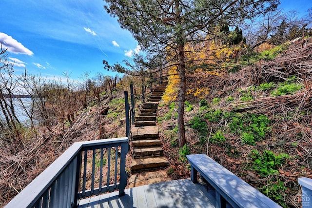 380 Main St, New Baltimore, NY 12124 - wooden terrace featuring stairs