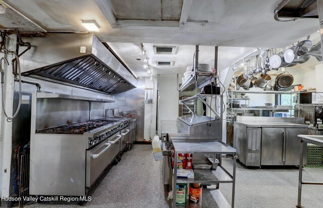 kitchen featuring fridge