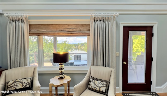 50 Manhattoes Dr, Athens, NY 12015 - sitting room with baseboards and a water view