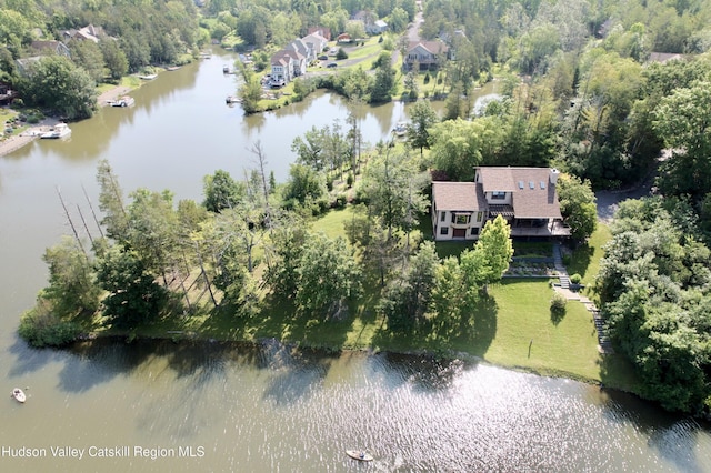 50 Manhattoes Dr, Athens, NY 12015 - aerial view of property and surrounding area with a nearby body of water