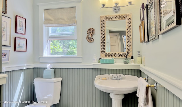 50 Manhattoes Dr, Athens, NY 12015 - bathroom featuring wainscoting and toilet